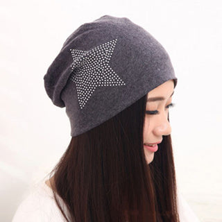 Rhinestone Star Pattern Hat