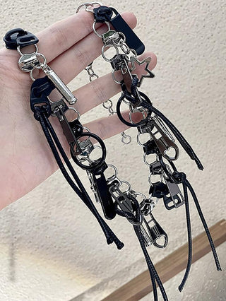 Multiple Zipper Choker Necklace