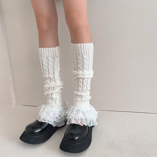 Ruffle Lace Leg Warmer