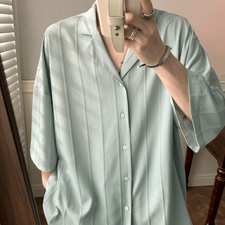 Men's Loose Half-Sleeved Shirt