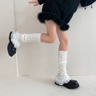 Ruffle Lace Leg Warmer