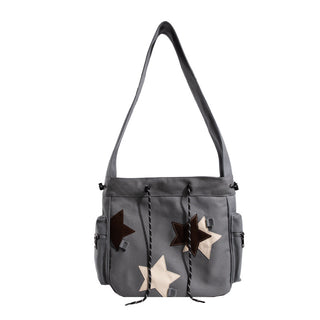 Large Star Patch Hobo Bag