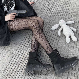 Mesh Spider Web Tights