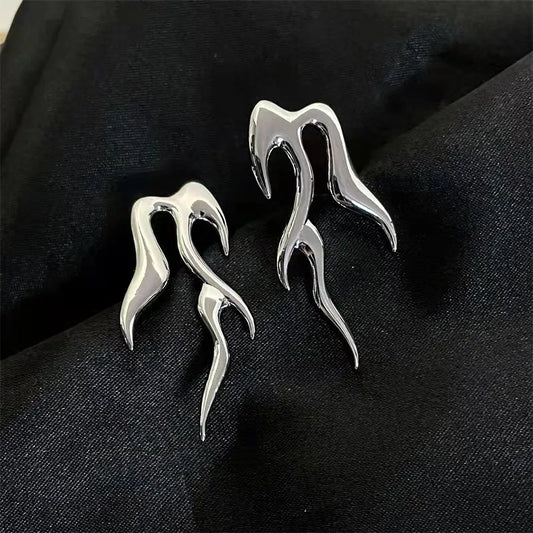 Flame Design Stud Earrings