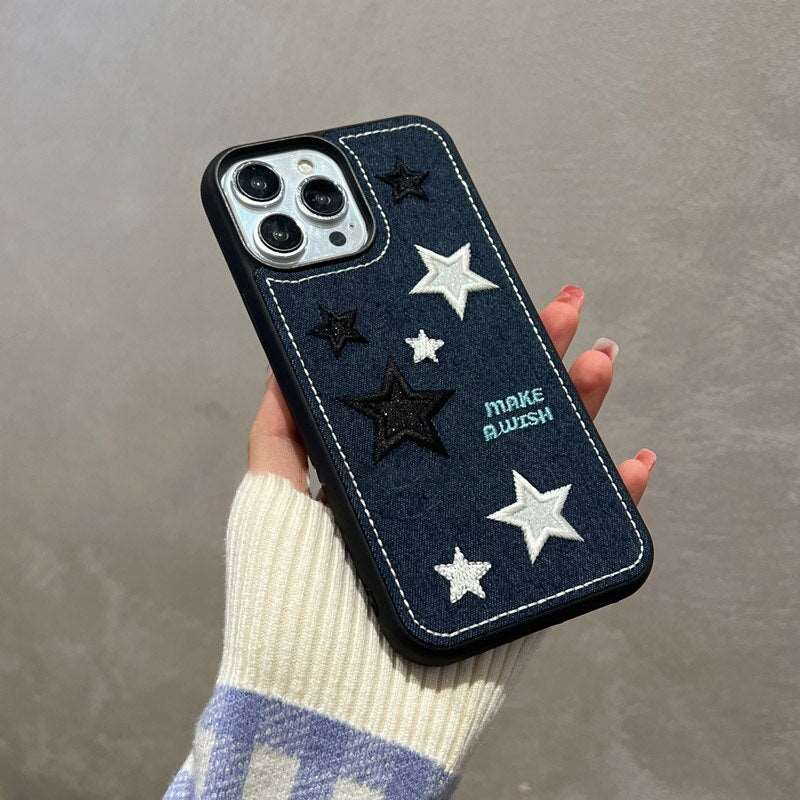 Embroidery Stars iPhone Case