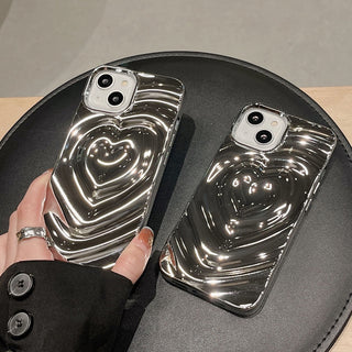 Water Ripple Heart iPhone Case