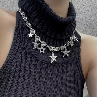 Y2K Star Necklace