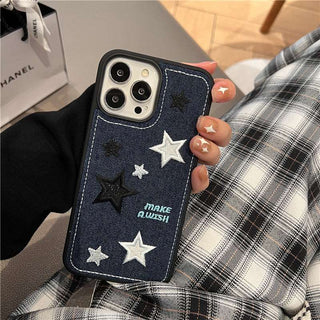 Embroidery Stars iPhone Case