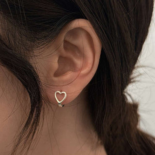 Minimalist Heart Earrings