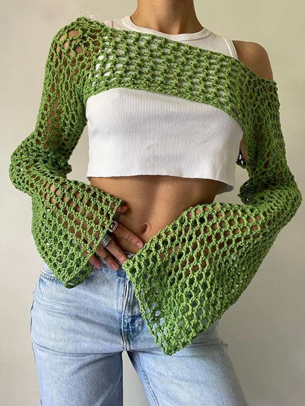 Hollow Out Crochet Bolero Knit