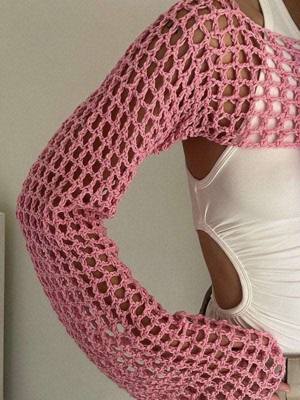Hollow Out Crochet Bolero Knit