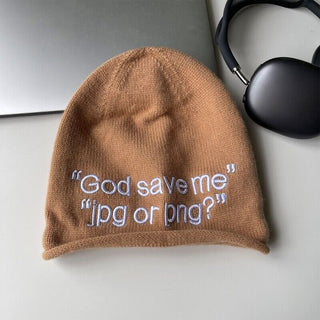 JPG Embroidered Knit Beanie